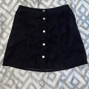 Black Button Up Skirt